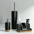 thumbnail image 6 of Better Homes & Gardens Matte Black and Cork Vanity Organizer with Tray and 3 Compartments, 6 of 7