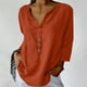 thumbnail image 2 of Vestidos Casuales Para Mujer, Blusas De Mujer De Moda Blusas de verano para mujer, de manga 3/4, lisas, con cuello en V y bolsillos, 2 of 7