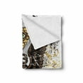 thumbnail image 2 of Tattoo Soft Flannel Fleece Blanket, American Eagle Wings Wide Open Top of Skull Carrying Brick Wall with Eye Print, Cozy Plush for Indoor and Outdoor Use, 50" x 60", Brown and White, by Ambesonne, 2 of 6
