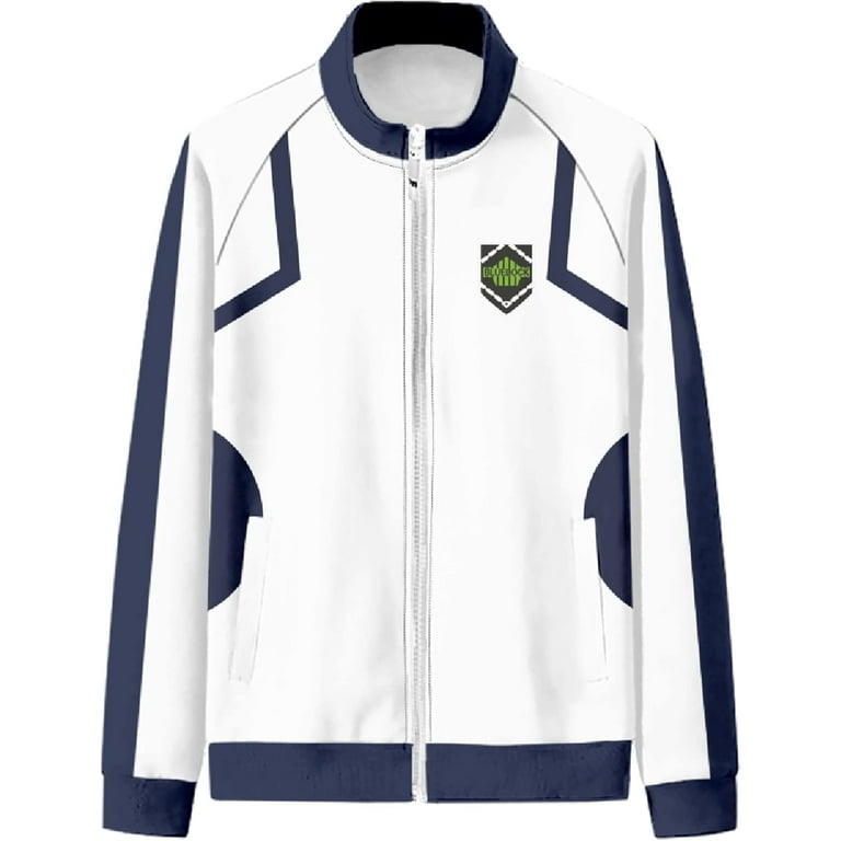 Blue Lock Jacket and Pants Yoichi Isagi Cosplay Costumes Blue