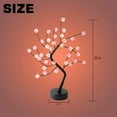 thumbnail image 4 of FloreceBien Lámpara de mesa con árbol de bonsái y 35 luces LED de cerezo, lámpara de árbol artificial para bricolaje, alimentada por USB o batería, para dormitorio, escritorio, fiesta de Navidad,, 4 of 5