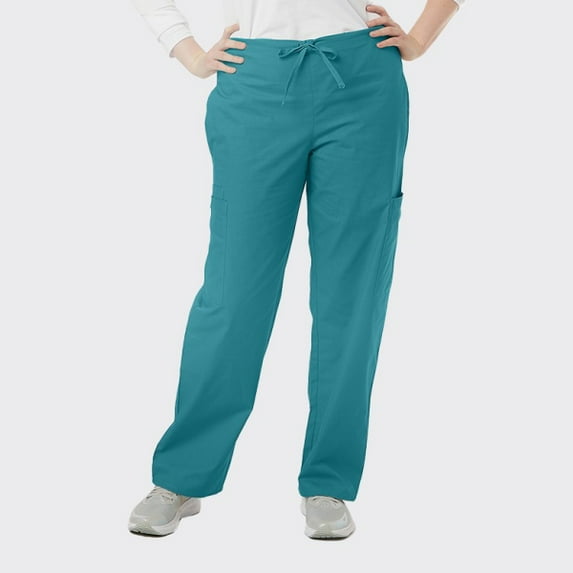 SPECTRUM UNIFORMS Unisex Scrub Pant Cargo Pant | Elastic and Drawstring Waist Soft Fabric Ideal for Medical Professionals Lab Work Wear Nurse Pant Teal