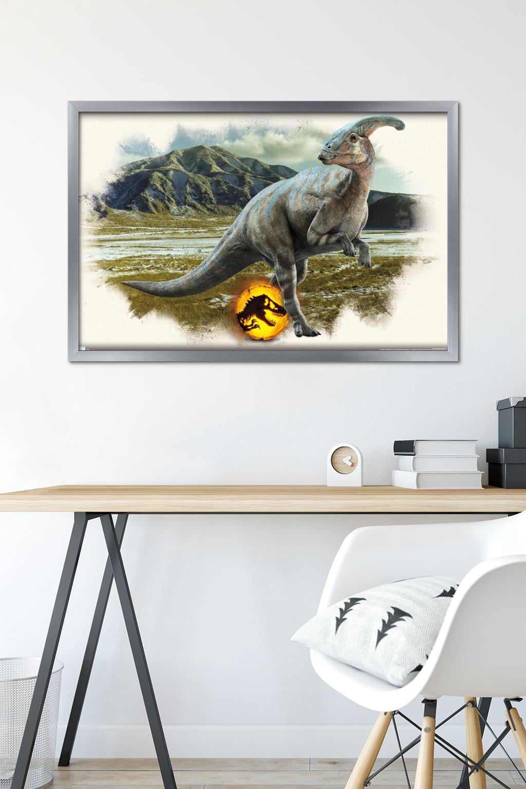 Jurassic World: Dominion - Parasaurolophus Focal Wall Poster, 22.375" x 34" Framed