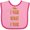 Pink and Fuchsia, variant on Inktastic Thanksgiving I Yam What I Yam Funny Boys or Girls Baby Bib