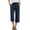 52# Navy, variant on Capri Pants for Women Palazzo Pants Casual Petite Pull on Wide Leg Trousers with Pockets Summer High Waisted Drawstring Pants Khaki 2XL