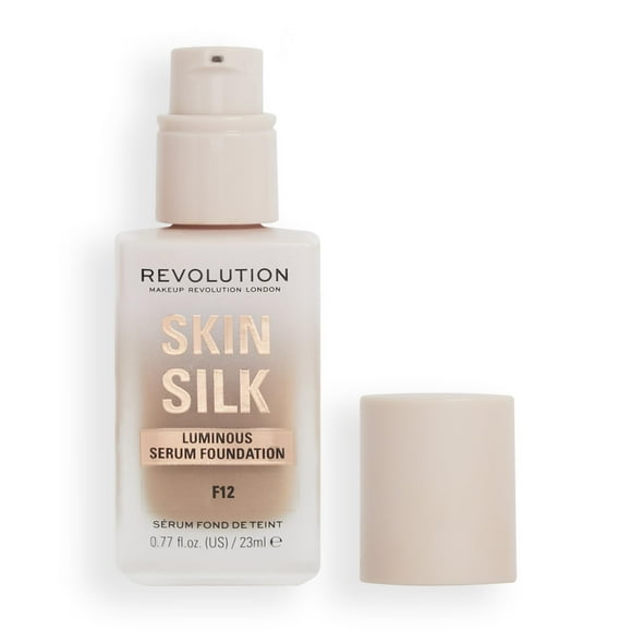 Sérum Foundation Revolution Skin Silk, ligero a medio, F12, 23 ml