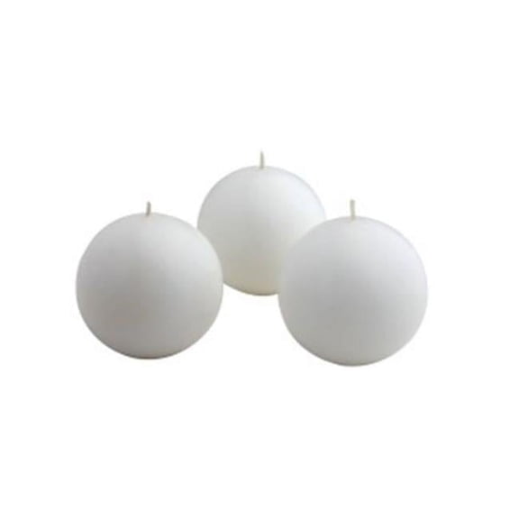 Jeco CBZ-040-8 2 in. Citronella Ball Candles, White - 96 Piece