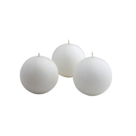 Jeco CBZ-040-8 2 in. Citronella Ball Candles White - 96 Piece