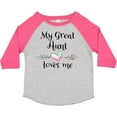 thumbnail image 3 of Inktastic My Great Aunt Loves Me Heart Boys or Girls Toddler T-Shirt, 3 of 5