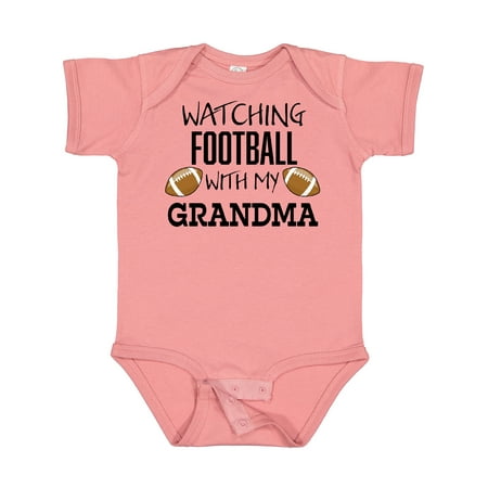 

Inktastic Watching Football with My Grandma Gift Baby Boy or Baby Girl Bodysuit