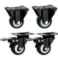 thumbnail image 1 of Roulettes Robustes Roues en Caoutchouc Rouleaux pour Meubles Roue Roulettes Roulettes 360 Degrés Roue Roulettes Industrielles avec Frein Bureau, Facile à Utiliser, 1 of 7