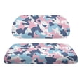 thumbnail image 6 of Garronmavis Pink & Blue Camouflage Golf Cart Seat Covers Accessories for All Seasons Lightweight Split Backrest Front Seat Cover Universal Fit Decor Accessiores, 6 of 6