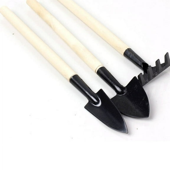 YSNOOWE Garden Tools Set 3Pcs Compact Mini 8.5in 7.1in 8.7in