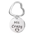 thumbnail image 1 of Porte-clés en Acier Inoxydable Couple Cœur Pendentif Accessoire, 1 of 1