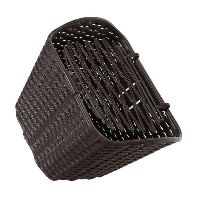 Langgg Lightweight And Practical Bike Front Basket For Everyday Cycling Trips Bike Basket Can Be Used Front And Rear Khaki 34x27x27cm
