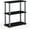 Black & Gray, variant on HOMLUX 3-Tier 29.6" Corner Shelf, Open Shelves for Display and Storage, Perfect for Living Room and Office Organization, Pink & White