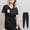 42025LW-Black, variant on Unisex Medical Scrubs Set Doctor Nurse Nursing Work Uniform with Pockets for Clinics