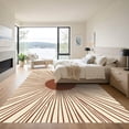 thumbnail image 3 of ODIKA 2'x3' Machine Washable Non-Slip Area Rug, Boho Sunburst Abstract Desert Hues High Traffic Rug with Pad, Beige, 905973, 3 of 8