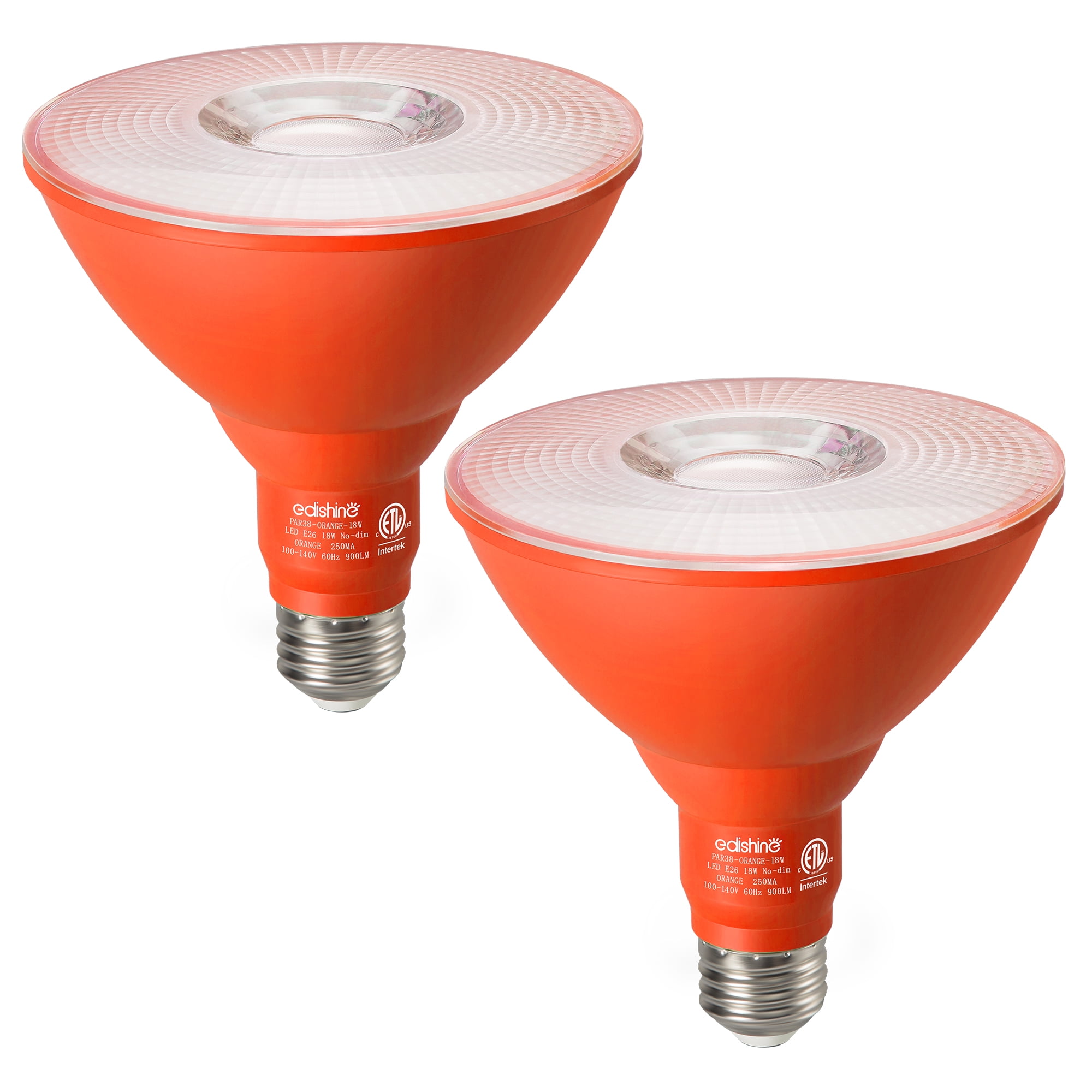 EDISHINE PAR38 Red Flood Light Bulbs Outdoor, Red LED Light Bulb, 18W