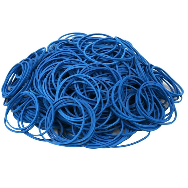 Ligas elásticas oficina FlexiBlue VentDepotMXFGU-001 1 Paquete 100 PiezasAzul