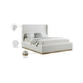 thumbnail image 2 of Meridian Furniture Flynn Cream Linen Textured Fabric King Bed, 2 of 8