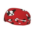 thumbnail image 2 of Uemuo Bulldog Red Printed Sports Headbands for Men Women,Moisture Wicking Workout Headband, Sweatband Headbands,Non-slip Workout Gym Yoga Headband, 2 of 9