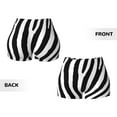 thumbnail image 5 of Vsdgher Zebra print Workout Shorts for Women Seamless Soft Smooth Gym Yoga Scrunch Active Exercise Fitness Shorts, 5 of 8