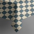 thumbnail image 4 of Navy and Beige Checkerboard Pattern Rectangle Tablecloth 60"x102",Waterproof Polyester Rectangle Table Cloth, Wipeable Spillproof Polyester Tablecloth for Dining, Camping, Indoor and Outdoor, 4 of 6