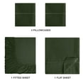 thumbnail image 3 of MyOwn Full Size Sheet Set - Cotton Rich Bedding Sets Full, 4 Piece Deep Pocket Full Bed Sheets - Ultra Soft, Wrinkle Resistant, Quick Dry, Easy Care Full Sheets - Olive Green, 3 of 6