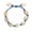 Blue, variant on Women Colorful Cowrie Shell Braided Rope Summer Beach Bracelet Anklet Jewelry-Blue