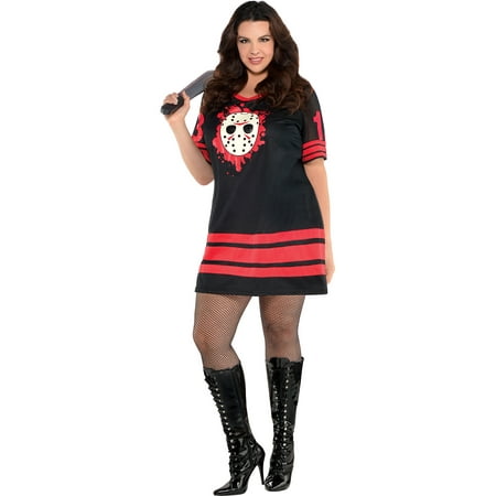 Miss Voorhees Halloween Costume for Women, Friday the 13th, Plus