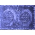 thumbnail image 1 of Ahgly Company Indoor Rectangle Persian Blue Bohemian Area Rugs, 2' x 5', 1 of 4