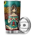 thumbnail image 2 of I''m Peace Love and Light Travel Mug Insulation Tumbler Stainless Steel Coffee Cup Gifts for Daily Leisure with Splash Proof Sliding Lid White 20oz, 2 of 5