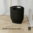 thumbnail image 6 of Umbra 2.4 gal Harlo Plastic Slim Open Top Bathroom Trash Can, Black, 6 of 13