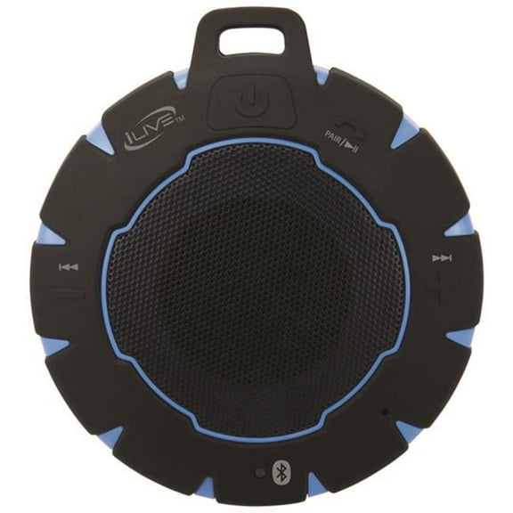 Waterproof Bluetooth Speaker, Black & Blue