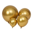 thumbnail image 1 of Globos DECGOL de látex dorado metálico, 100 unidades (18 cm + 30 cm + 25, 1 of 7