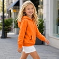 thumbnail image 6 of Resicozy Girls Zip Up Hoodie Sweatshirt Full Zipper Hoodies Jacket Y2K Fall Winter Fashion Solid Color Jackets with Pockets Orange 5XL, 6 of 6