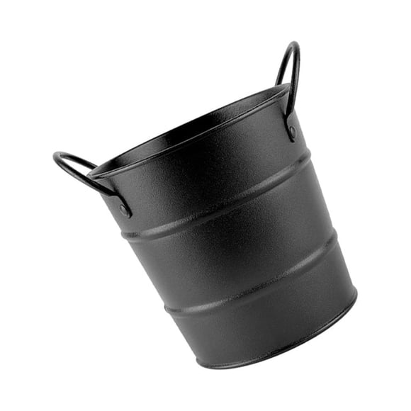 Cateissary Metal Food Bucket Party Birthday Home Washable Snack Cafe Container Ice Cream Bar Storage Dining Hotel Reusable Type2 NO2