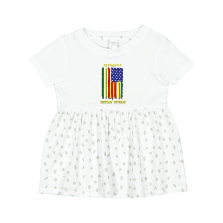 

Inktastic My Poppy is a Vietnam Veteran Girls Baby Dress
