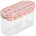 thumbnail image 1 of Ice Cubes Trays with Lids Plastic Ice Cubes Trays Round Ice Trays for Freezer with Lid and Bin Silicone Silicone Ice Cube Trays with Lids Ice Cube Molds Round Ice Cube Trays Circles for Coffee, 1 of 4