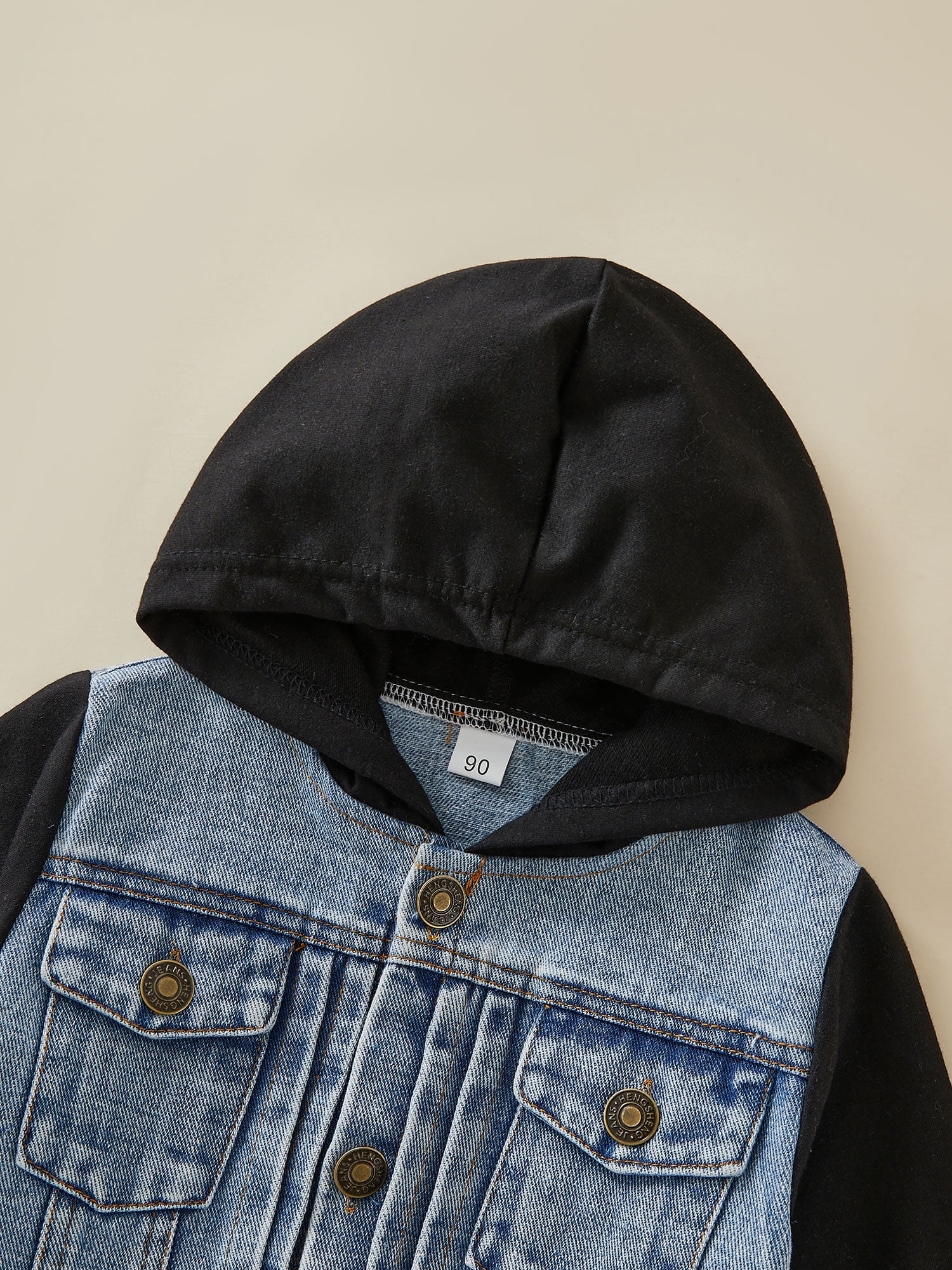 Sunisery Toddlers Kids Boys Denim Jacket Long Sleeve Hooded Coat Spring Fall Clothes Outfits, 18 Months-6 Years