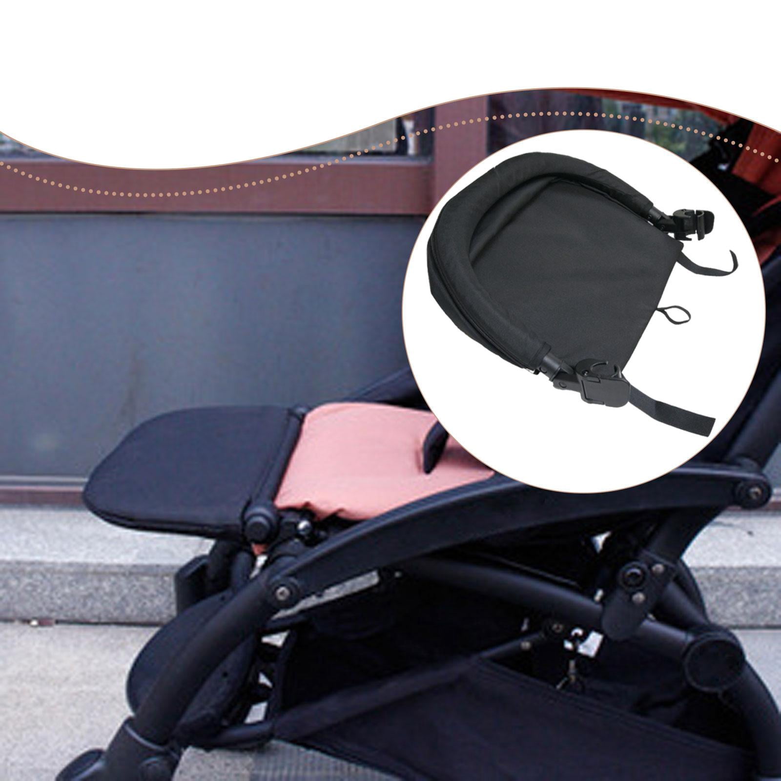 Footboard Extended Footrest Leg Support Oxford Cloth Adjustable Angle for Infant Carriage Stroller Use