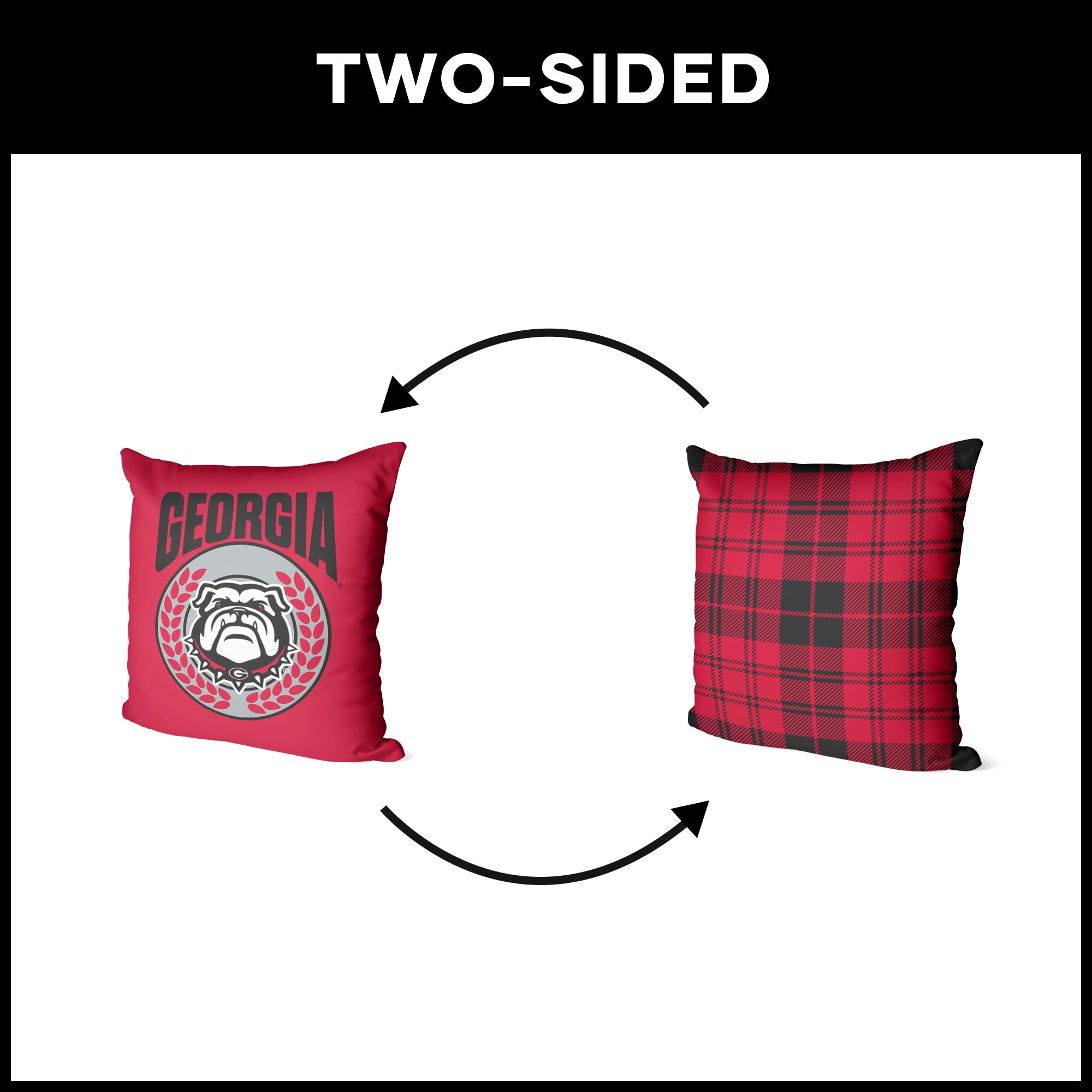 Georgia NCAA Triumph Square Cloud Pillow 24 inches