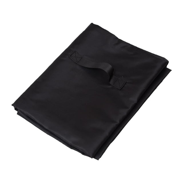 Bolsa de lavandería extragrande con cordón y asas para empacar y guardar ropa. Negro