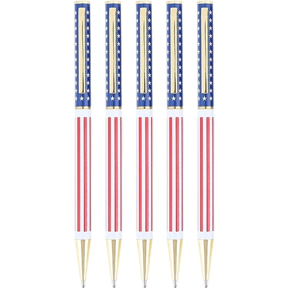Jiibva 5 Pcs Five-pointed Star Pattern Ballpoint Pen Comfortable Writing Pens Business Supplies for Writing Drawing Note Taking