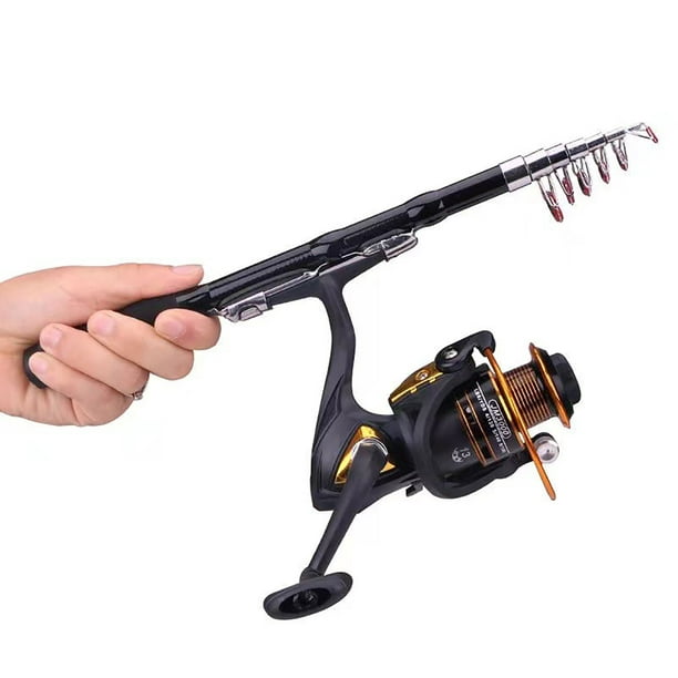 Bingirl Portable Mini Fishing Rod 1m-2.3m Frp Ice Fishing Rod Fishing Tackle  Tool With Non-slip Comfortable Handle 