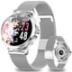 thumbnail image 1 of Reloj inteligente para mujer, resistente al agua Ip68, rastreador de actividad física, reloj inteligente con gestión de ciclo femenino, monitor de pulso (plateado) JFHHH pequeña, 1 of 5