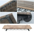 thumbnail image 3 of Miumaeov Wine Rack with Glass Holder Industrial Floating ​Shelf Bar, 3 of 16