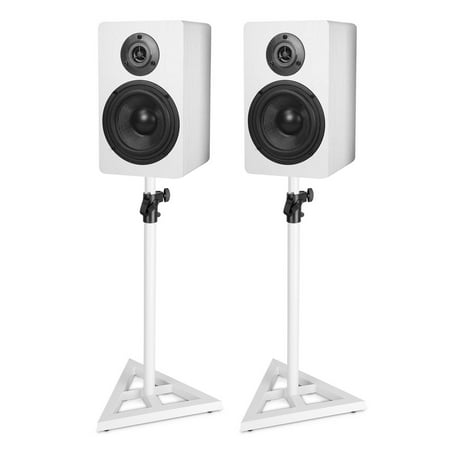 Pair Rockville Rockshelf 58w White 5 25 Home Bookshelf Speakers