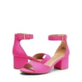 thumbnail image 2 of Sandalia DREAM PAIRS Tacón Grueso 5.5 cm Correa Ajustable Rosa Fucsia, 2 of 6